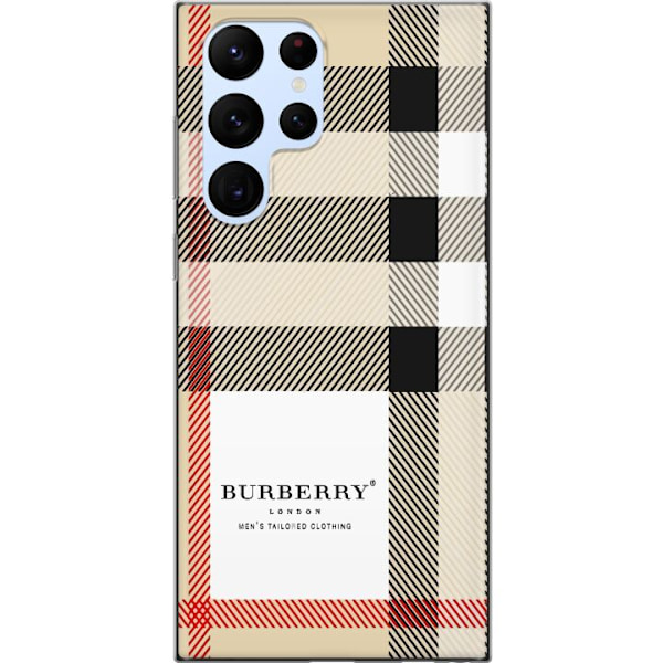 Samsung Galaxy S22 Ultra 5G Genomskinligt Skal Burberry