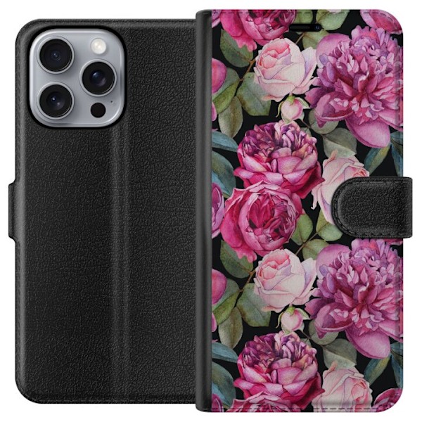 Apple iPhone 16 Pro Max Tegnebogsetui Blomster