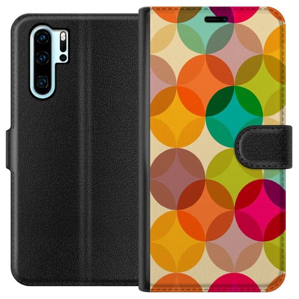 Kompatibelt Lommeboketui til Huawei P30 Pro Mønster