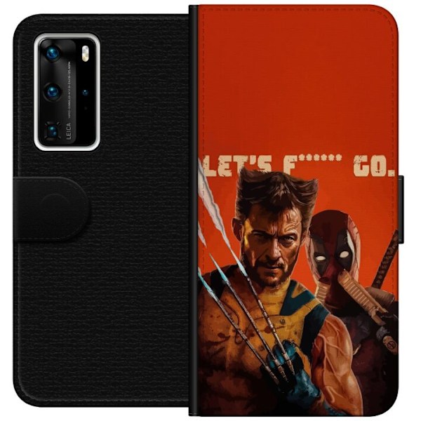 Huawei P40 Pro Lommeboketui Deadpool & Wolverine