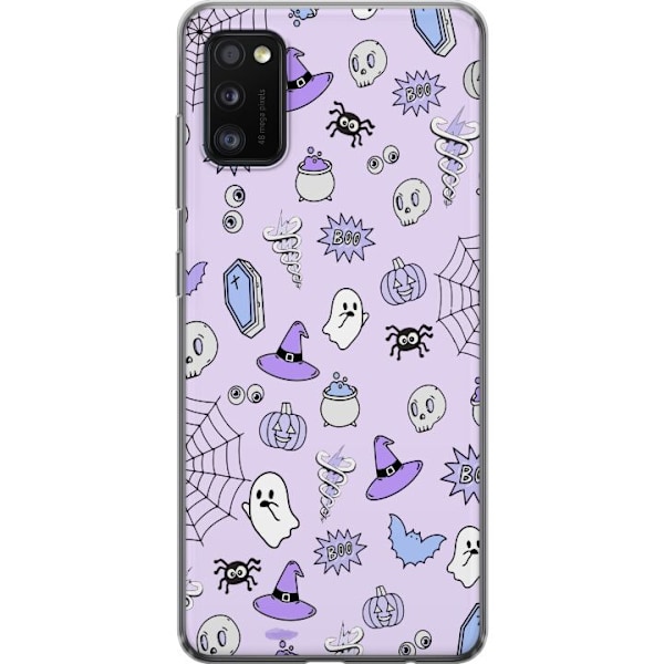 Samsung Galaxy A41 Gennemsigtig cover Halloween mønster 2024