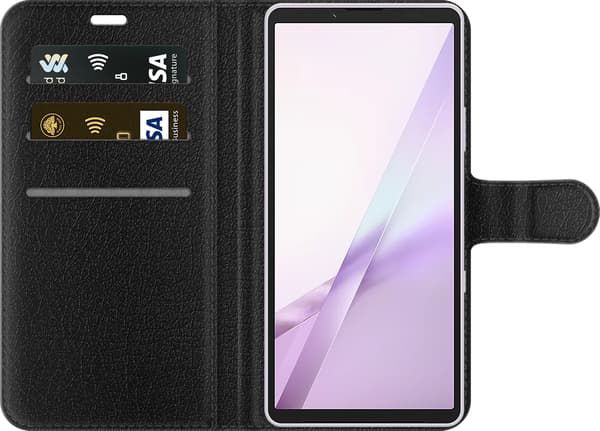 Kompatibelt Plånboksfodral till Sony Xperia 10 VIII Grå borrsvamp - Grått motiv med grå borrsvamp. grå