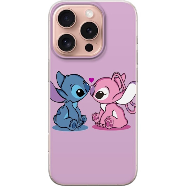 Apple iPhone 16 Pro Läpinäkyvä kuori Stitch-Rakkaus