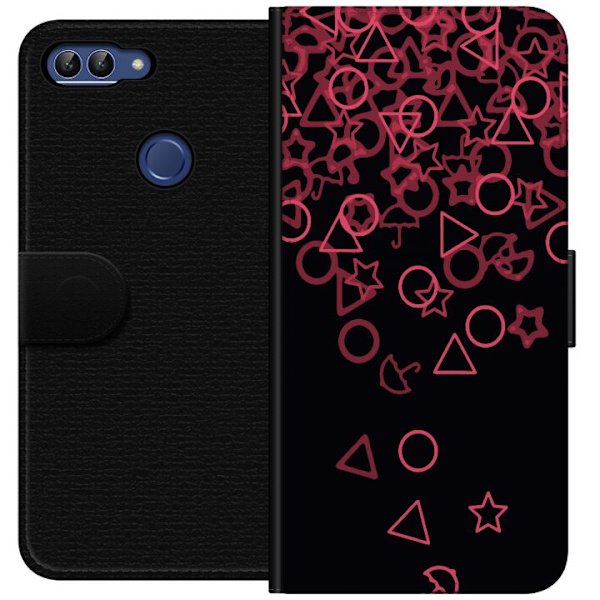 Huawei P smart Plånboksfodral Squid Game Ikoner Serie Design Populärt TV Spel Ikoner Grafiskt Motiv Asiatisk Trend Dramaserie