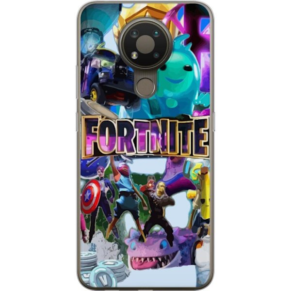 Nokia 3.4 Läpinäkyvä kuori Fortnite