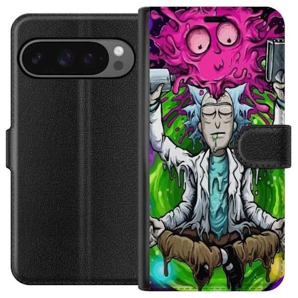 Google Pixel 9 Pro XL Lompakkokotelo Rick ja Morty