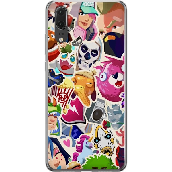 Huawei P20 Gennemsigtig cover Fortnite