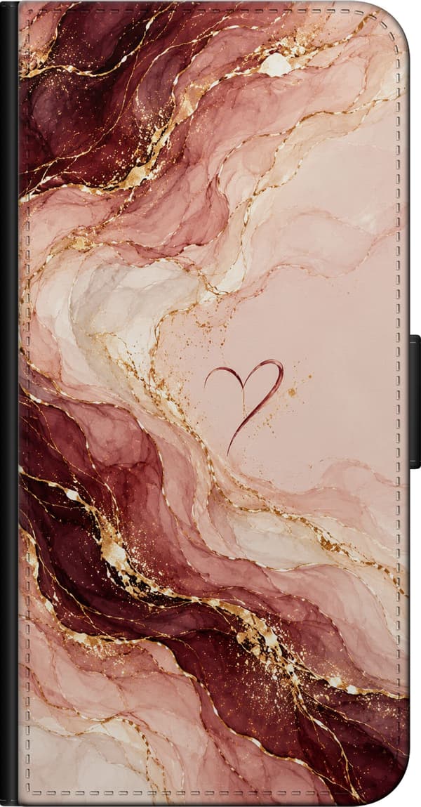 Kompatibel Tegnebogsetui til OnePlus 9 Pro Roseagat pink