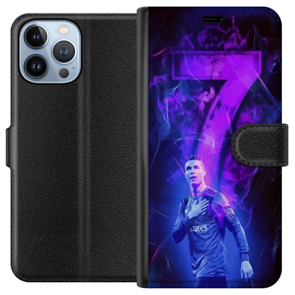 Apple iPhone 13 Pro Max Lompakkokotelo Ronaldo 7 - Jalkapallol