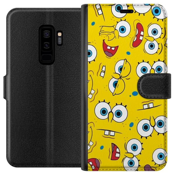 Kompatibelt Plånboksfodral till Samsung Galaxy S9+ SpongeBob SquarePants