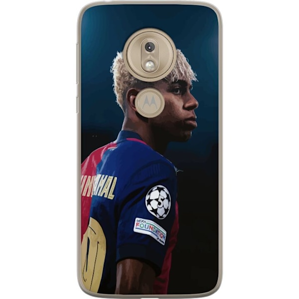 Motorola Moto G7 Play Läpinäkyvä kuori Lamine Yamal - Barcelonan ihmelapsi fokuksessa