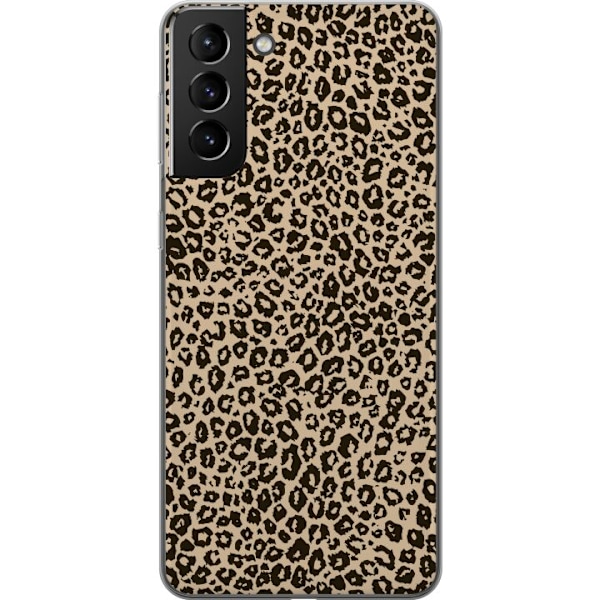 Samsung Galaxy S21+ 5G Genomskinligt Skal Leopard Mönster