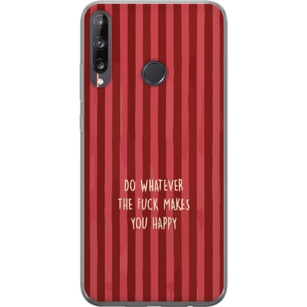 Kompatibel Mobilcover til Huawei P40 lite E Gör det som gör dig glad rød