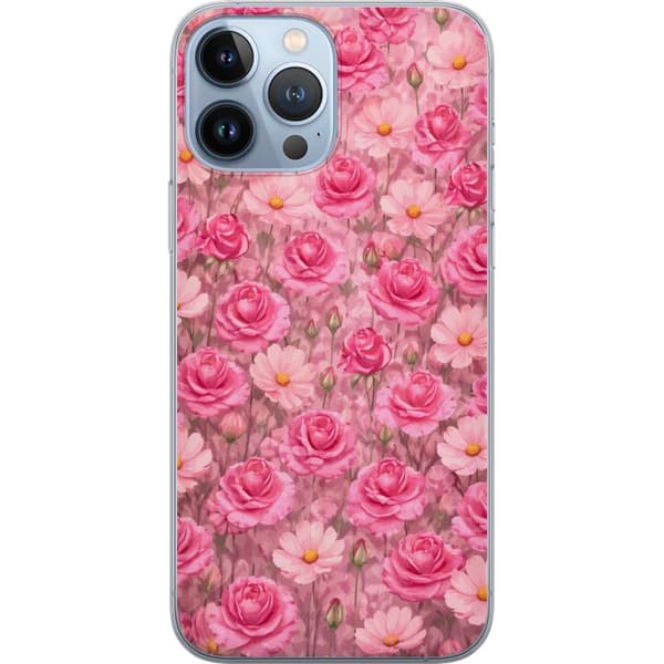 Kompatibelt Mobildeksel til Apple iPhone 13 Pro Max Kronbladdrøm Pudderrosa