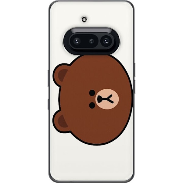 Nothing Phone (3a) Gjennomsiktig deksel line friends brown