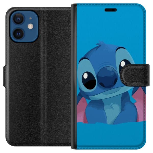 Kompatibelt Plånboksfodral till Apple iPhone 12 mini Stitch Blå