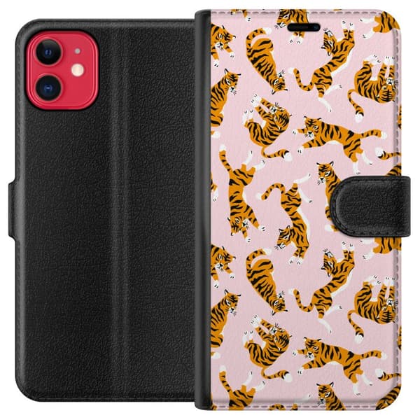 Yhteensopiva Lompakkokotelo Apple iPhone 11 tiikeri