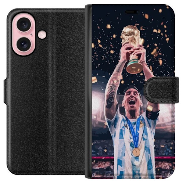 Apple iPhone 16 Lompakkokotelo Messi