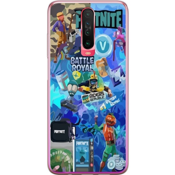 Xiaomi Redmi K30 Läpinäkyvä kuori Fortnite