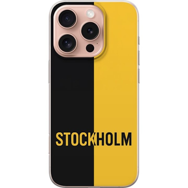 Apple iPhone 16 Pro Gennemsigtig cover Stockholm – fodbold