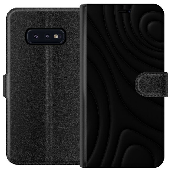 Samsung Galaxy S10e Lommeboketui Svarte Bølger