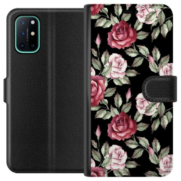 OnePlus 8T Tegnebogsetui Blomster