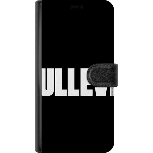 Kompatibel Tegnebogsetui til Google Pixel 9 Pro Ullevi sort-hvid typografi med stor grafisk tekst på hvid baggrund hvid