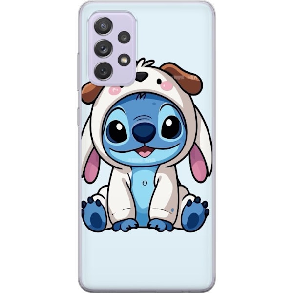 Samsung Galaxy A52s 5G Läpinäkyvä kuori Stitch Koirapuku Lilo & Stitch Disney Hauska Design Sininen Avaruusolento Sarjakuva Hahmo Suosittu Lapsille