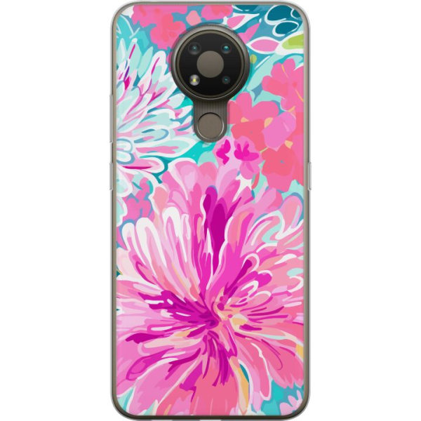 Nokia 3.4 Gennemsigtig cover Blomsterrebs