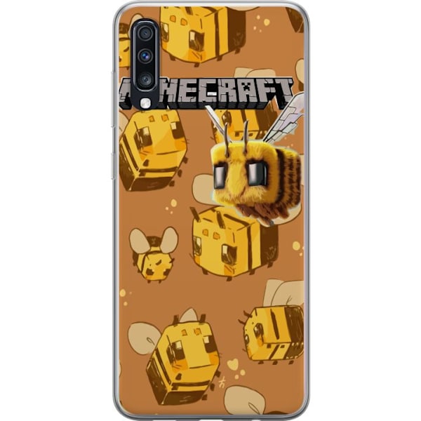 Samsung Galaxy A70 Läpinäkyvä kuori Minecraft Bi