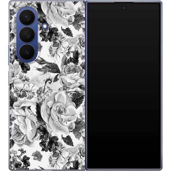 Kompatibelt Mobilskal till Samsung Galaxy Z Fold8 Ultra Grå rosor grå
