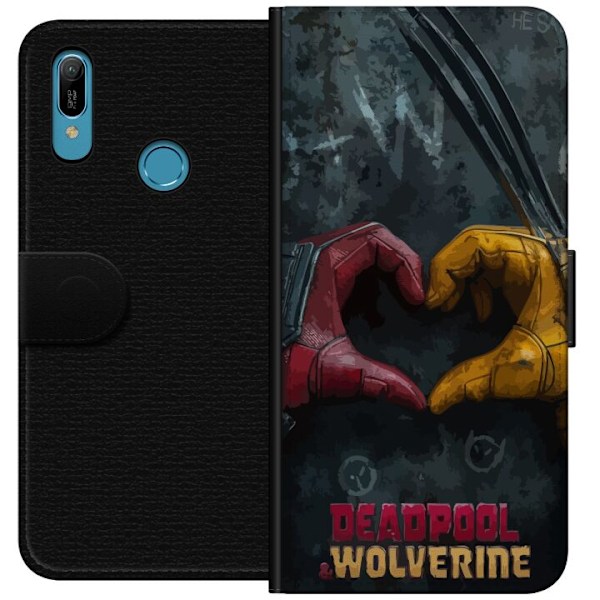 Huawei Y6 (2019) Plånboksfodral Wolverine Deadpool