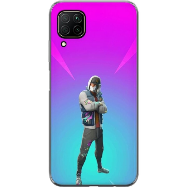 Huawei P40 lite Gjennomsiktig deksel svart ridder fortnite