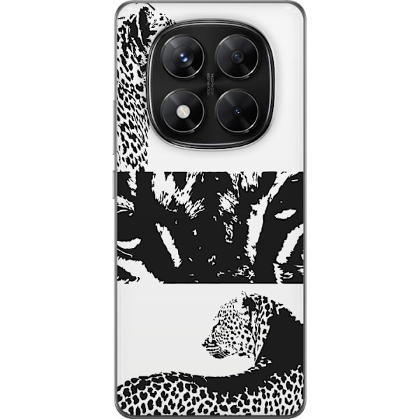 Xiaomi Redmi Note 14 Pro Läpinäkyvä kuori Leopard Faces