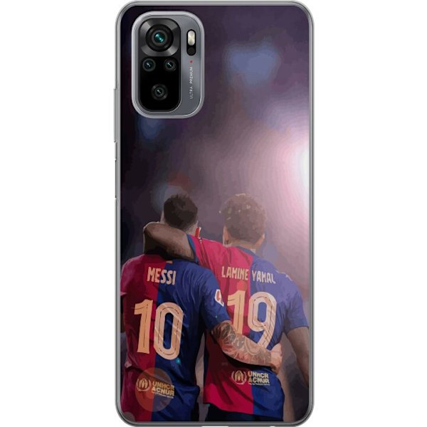 Xiaomi Redmi Note 10 Gennemsigtig cover Lamine Yamal VS Messi