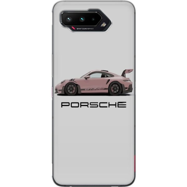 Asus ROG Phone 5 Läpinäkyvä kuori Porsche 911 Pink