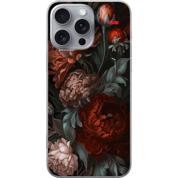 Kompatibelt Mobildeksel til Apple iPhone 16 Pro Max Blommor