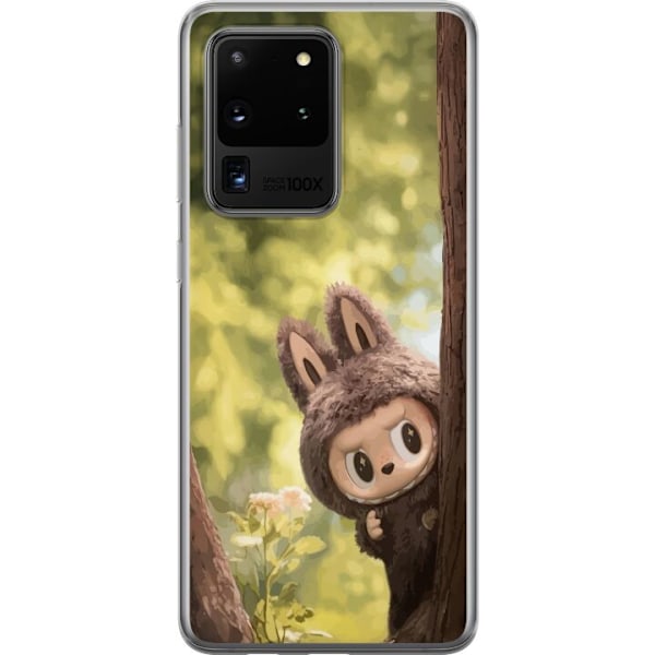 Samsung Galaxy S20 Ultra Genomskinligt Skal Labubu Graffiti Vibes – Gatukonst i monsterform