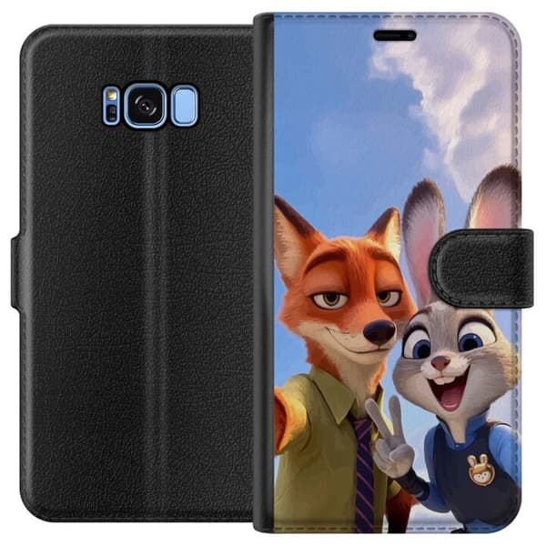 Kompatibelt Lommeboketui til Samsung Galaxy S8 Zootopia Nick og Judy bestevenner