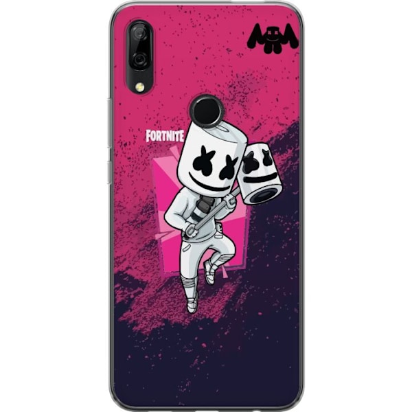 Huawei P Smart Z Genomskinligt Skal Marshmello Fortnite Skin Emote Gaming DJ Karaktär Populärt Motiv Barn Ungdom Trend