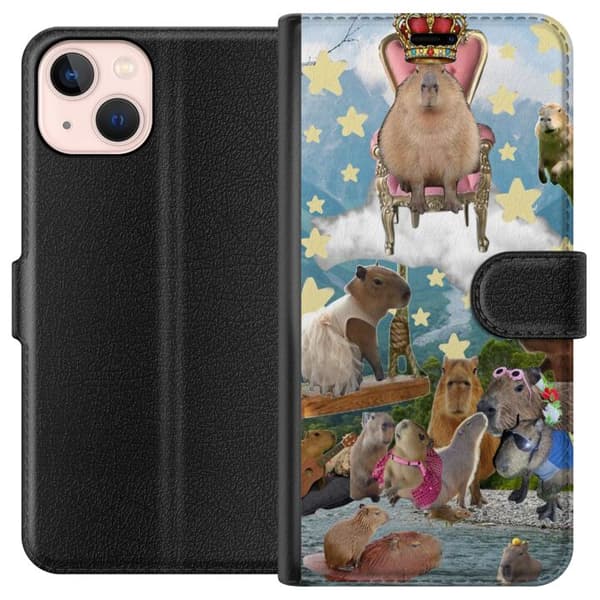Kompatibelt Plånboksfodral till Apple iPhone 13 mini Capybara