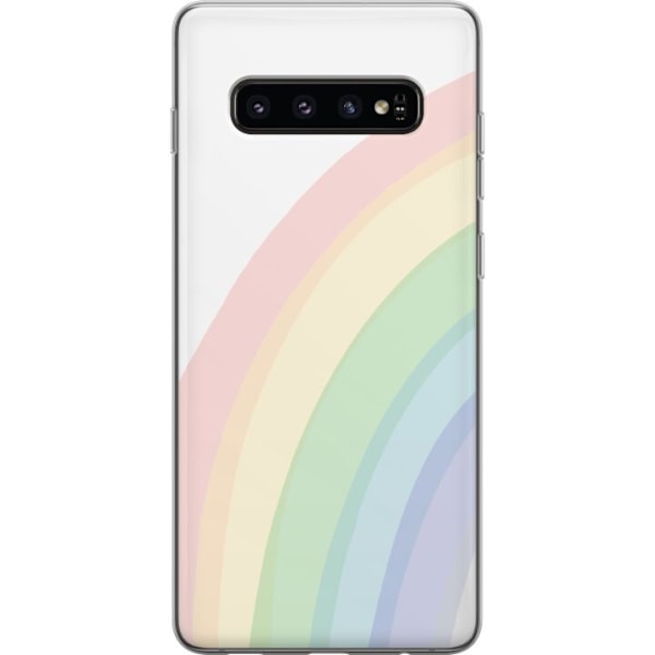 Samsung Galaxy S10 Gennemsigtig cover Regnbuen