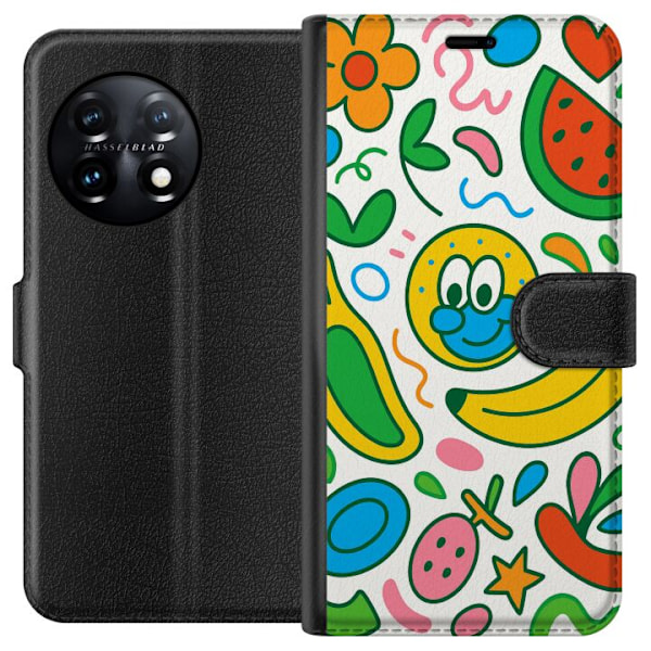 OnePlus 11R Tegnebogsetui Sommerfugle Slør