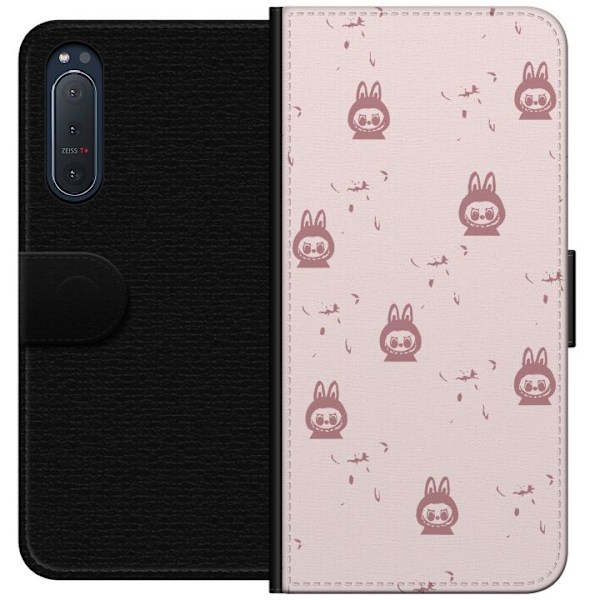 Sony Xperia 5 II Lommeboketui Labubu Neon Pop - Neonfarget pop art monster