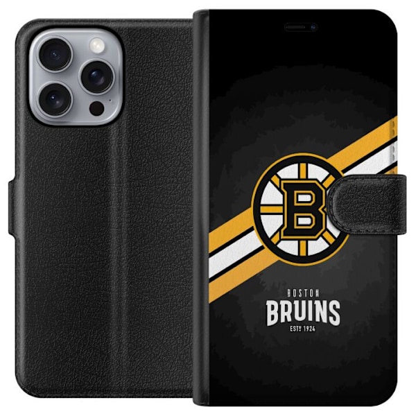 Apple iPhone 16 Pro Max Lommeboketui Boston Bruins (NHL)