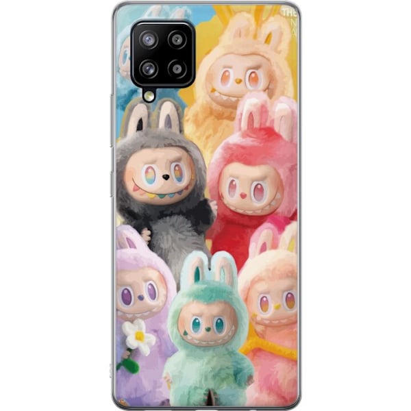 Samsung Galaxy A42 5G Genomskinligt Skal Labubu Sketch Style – Handritat monster i tusch