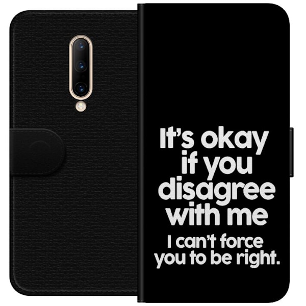 OnePlus 7 Pro Tegnebogsetui Tekst