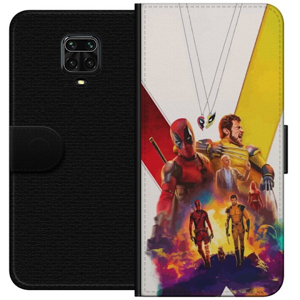 Xiaomi Redmi Note 9 Pro Plånboksfodral Wolverine Deadpool