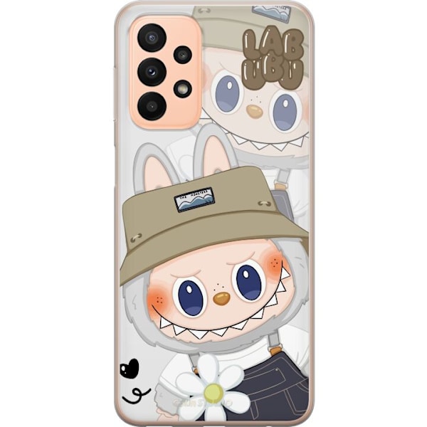 Samsung Galaxy A23 Gennemsigtig cover Labubu Minimal Mood - En