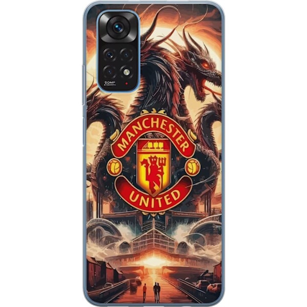 Xiaomi Redmi Note 11 Gjennomsiktig deksel Manchester United